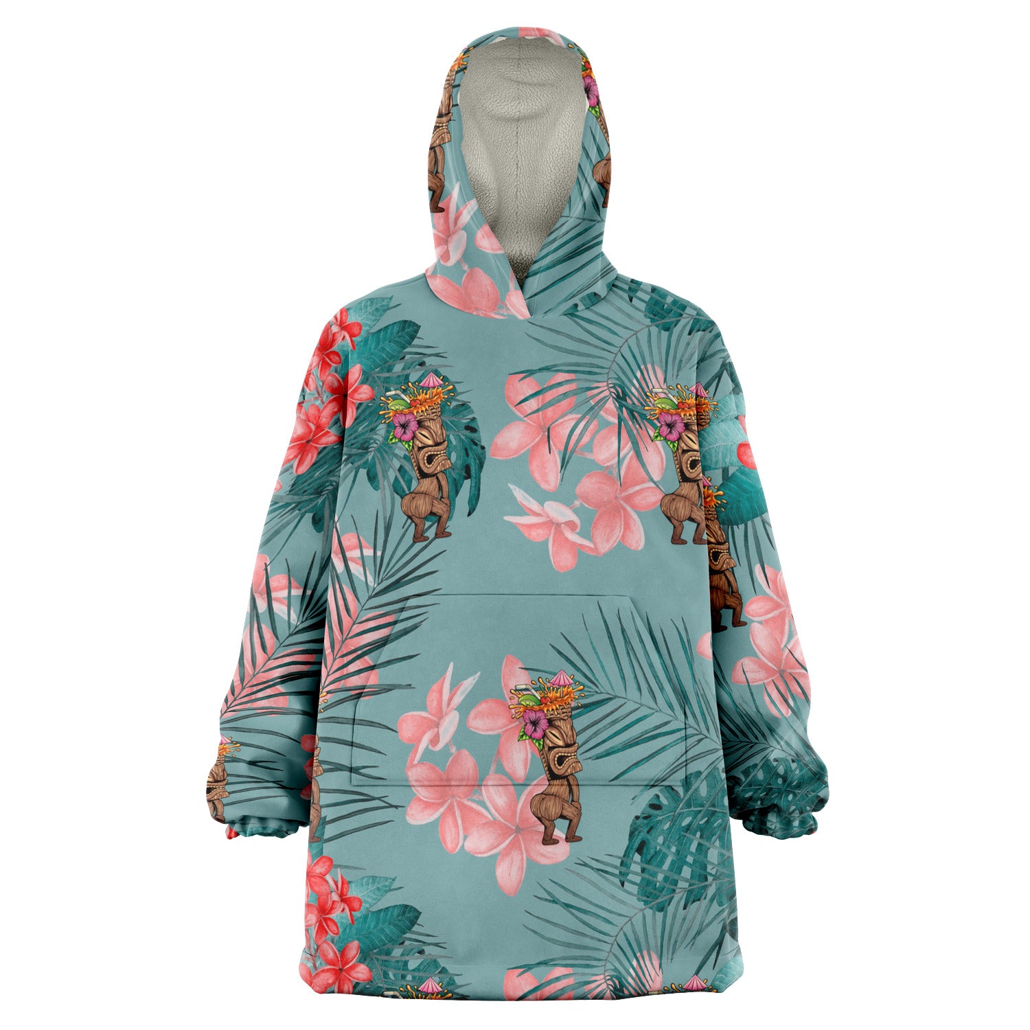 Thiki Thighs & Mai Tais Snug Hoodie - Pink Plumeria