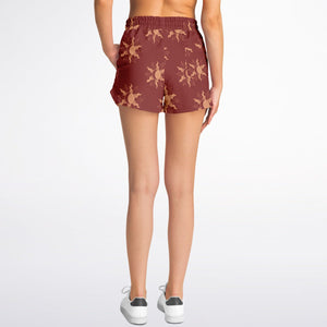 Stars Mandala Fire Athletic Loose Shorts - AOP