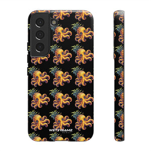 Phone Case - Pineapple Octopus Pattern - Black Ground