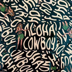 Aloha Cowboy Sticker