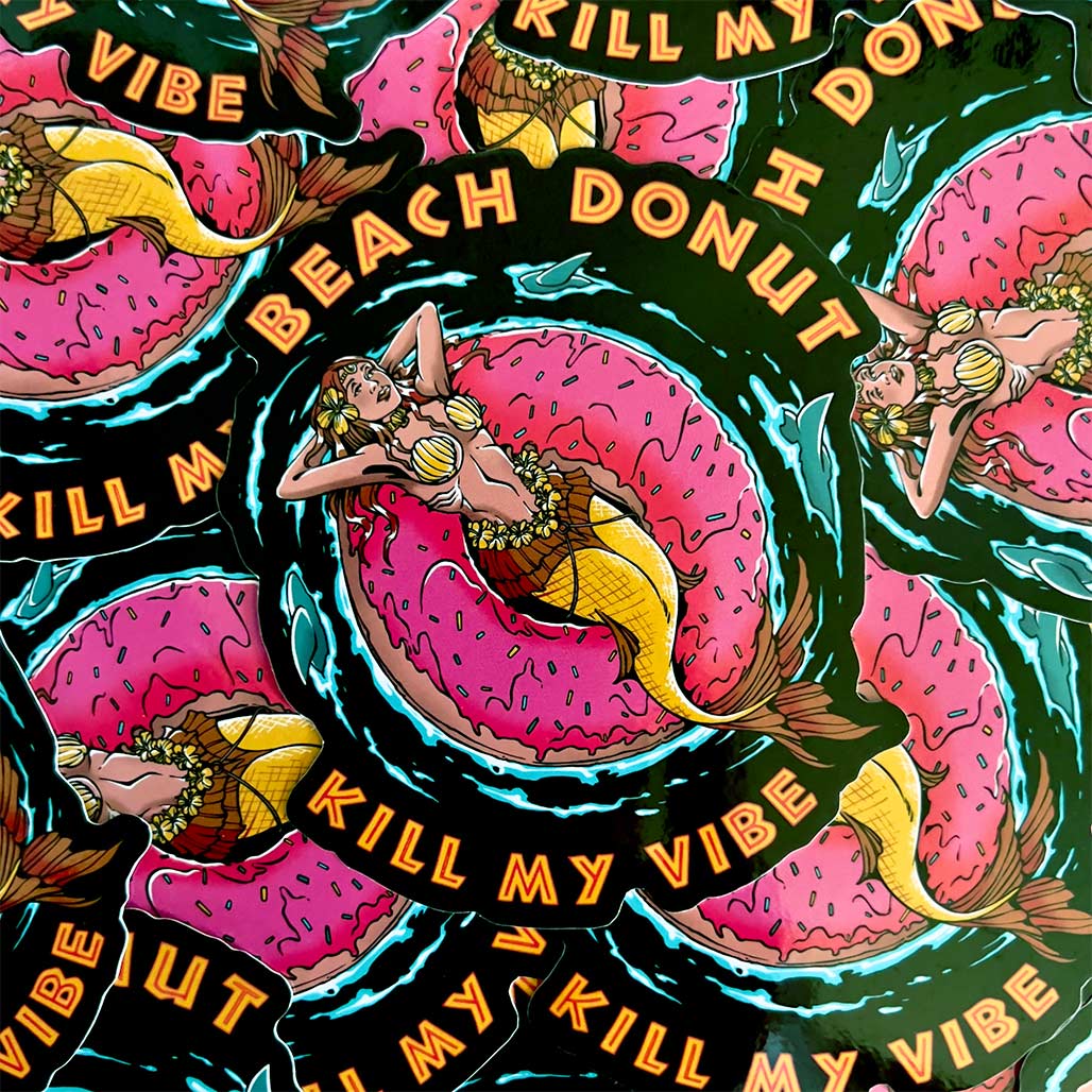 Donut Kill My Vibe Sticker