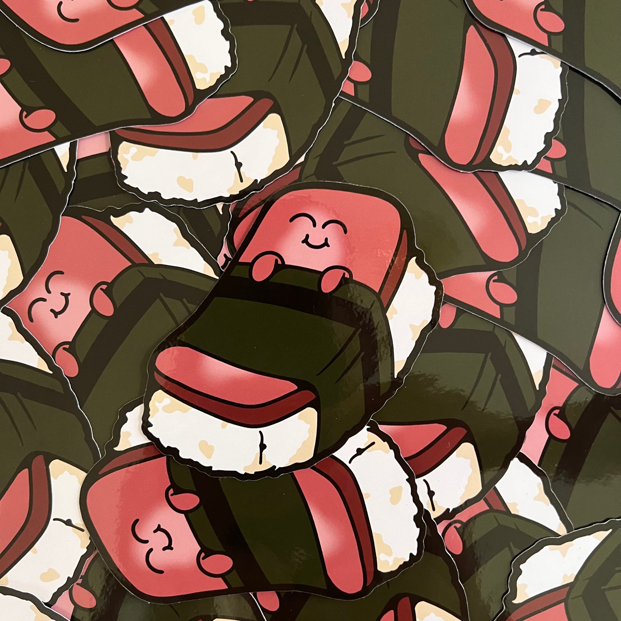 Sleeping Musubi Sticker