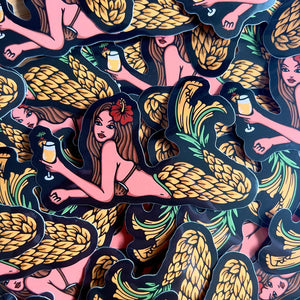 Pina Colada Mermaid Sticker