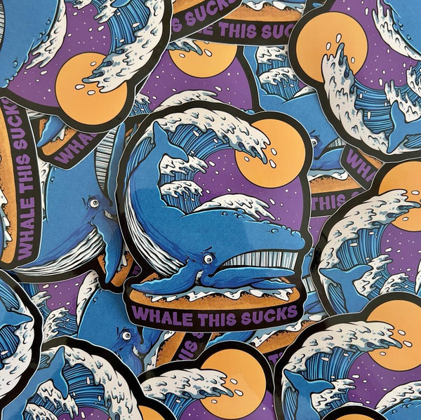 Whale This Sucks Sticker