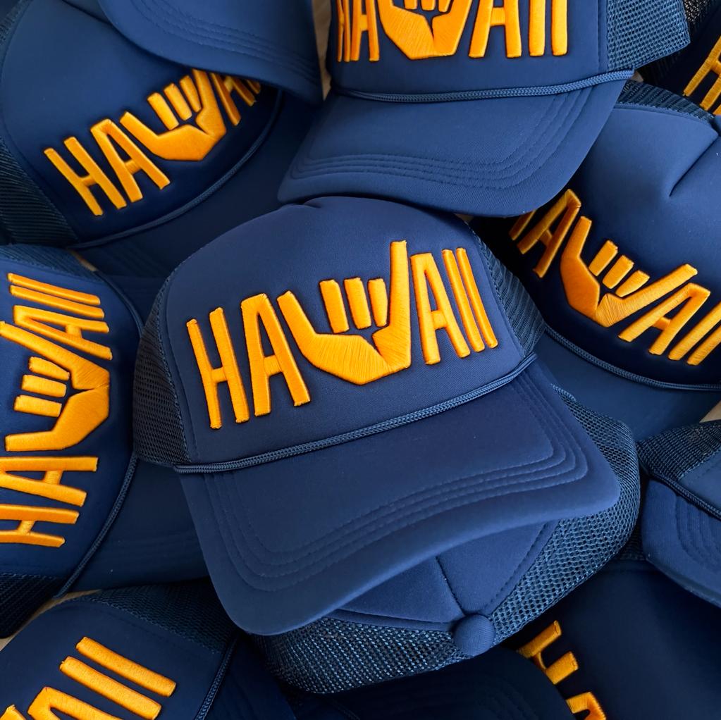Hawaii Shaka Trucker Hat