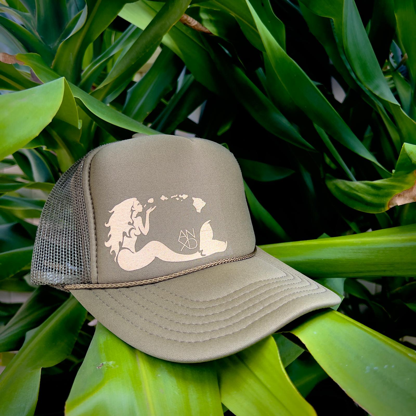 Mermaid Trucker - Olive