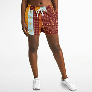 Lines Pattern Design Athletic Loose Shorts - AOP