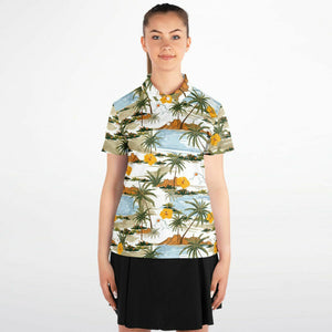 White Island Polo Shirt - AOP