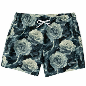 Swim Trunks - White Rose