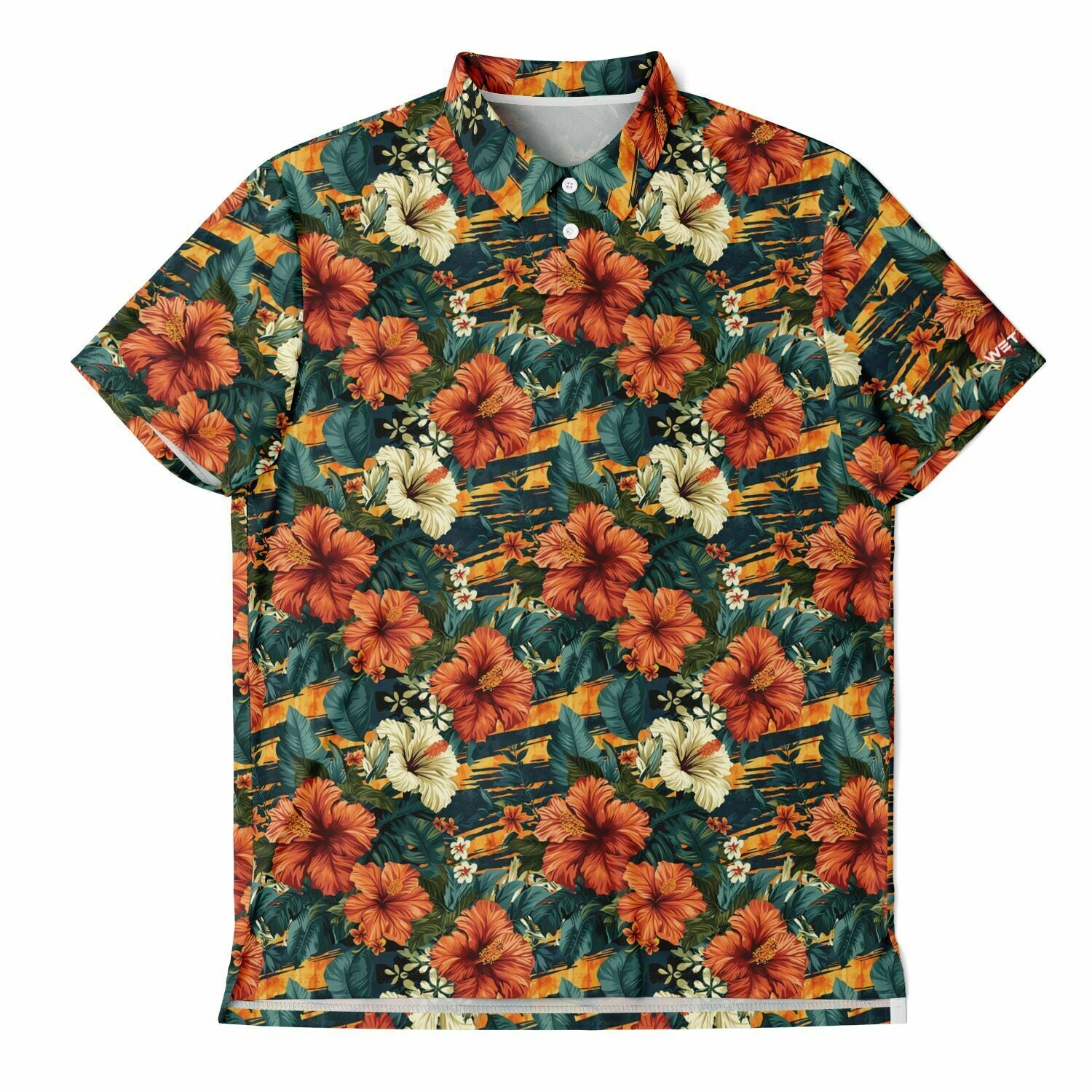 Men's Golf Polo - Tiger Floral