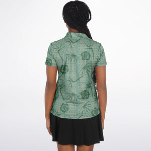 Flowers Design Polo Shirt - AOP