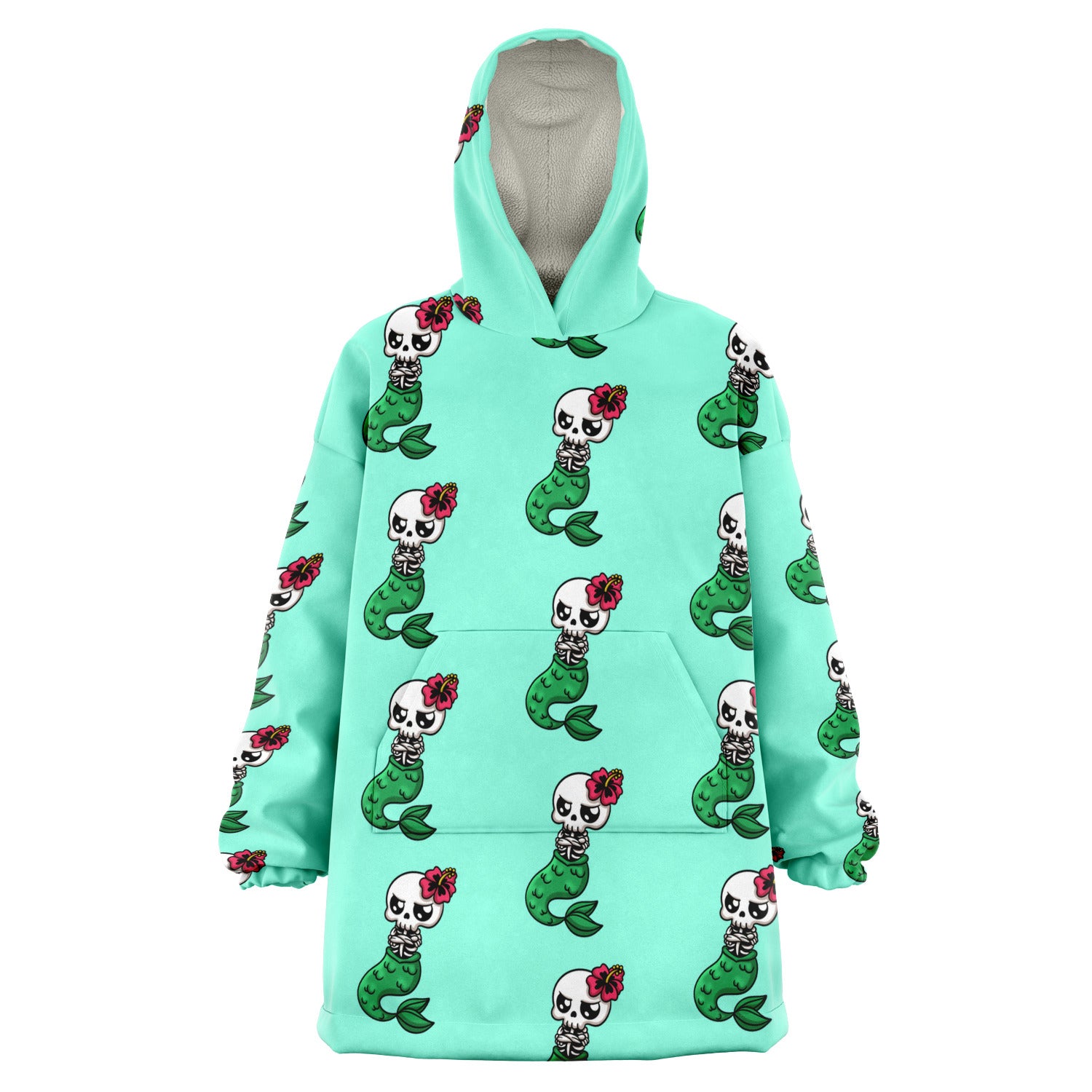 Kawaii Always Salty Snug Hoodie -  Aqua