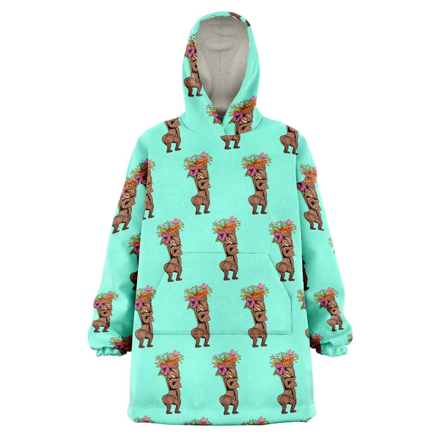 Thiki Thighs & Mai Tais Snug Hoodie - Aqua