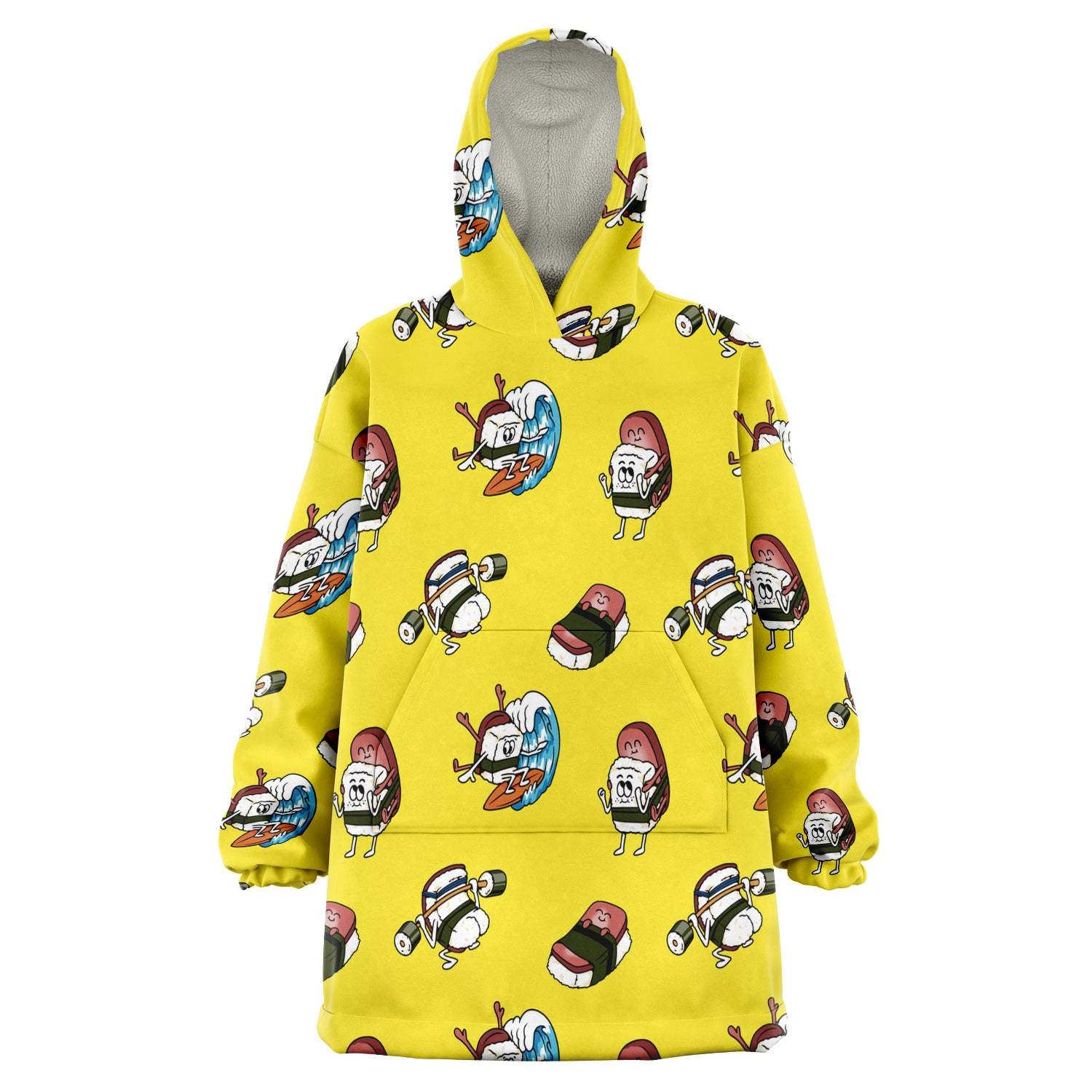 Eat, Sleep, Musubi, Repeat Snug Hoodie - Yellow