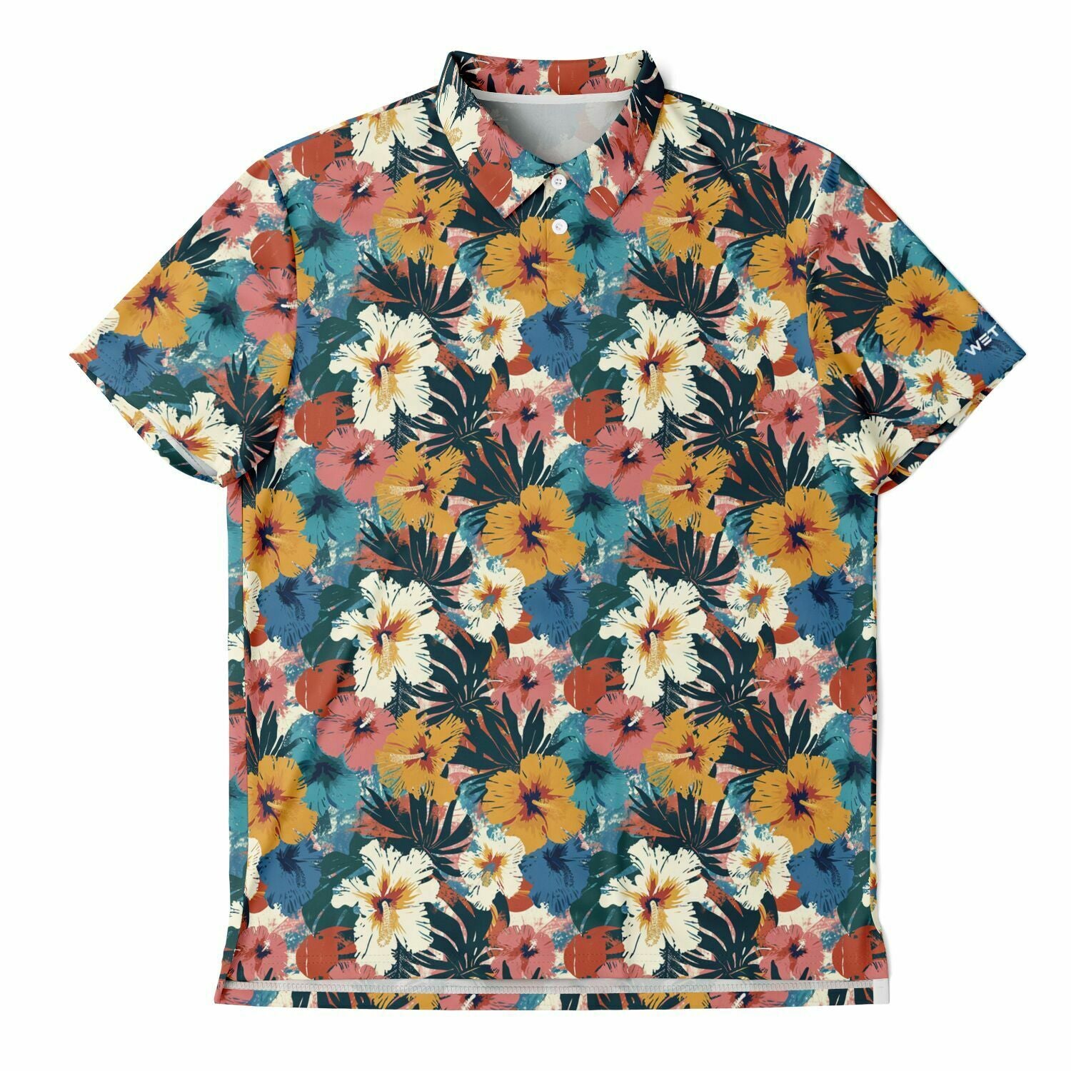 Men's Golf Polo - Abstract Floral