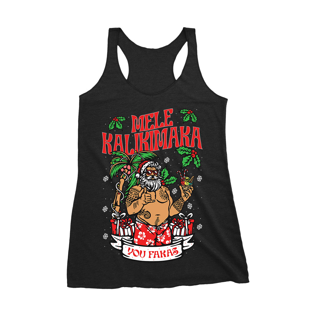 Women's Mele Kalikimaka Racerback Tank