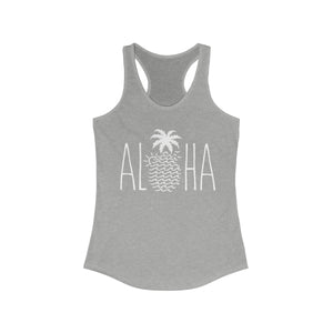 "Aloha Wavy Pineapple" Racerback Tank