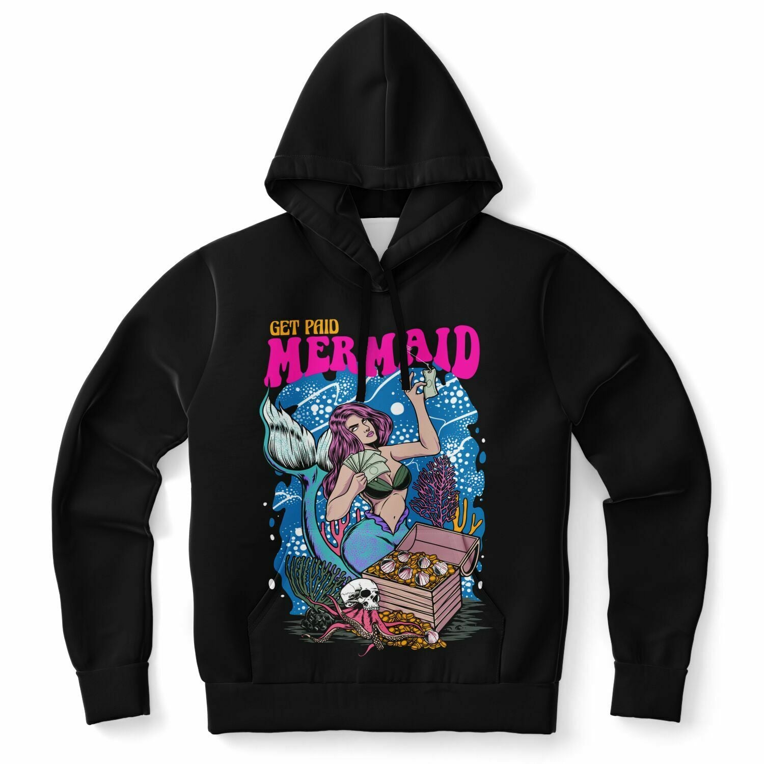 Unisex Get Paid Mermaid Hoodie