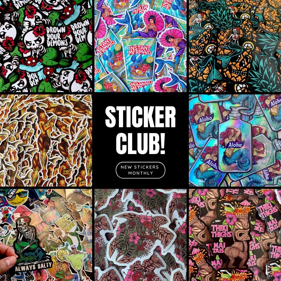 Wet Dreamz Hawaii Sticker Club
