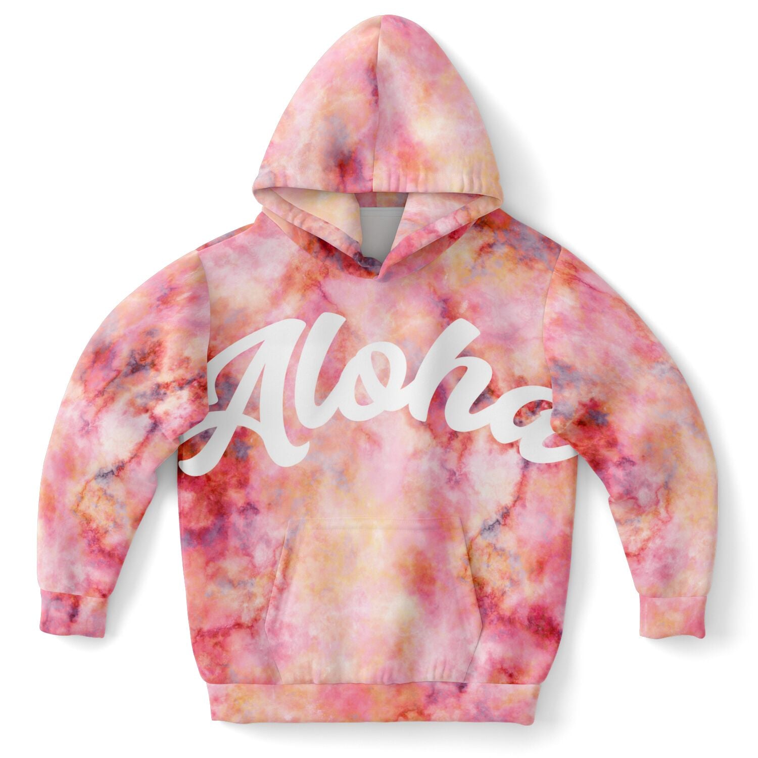 Kids Unisex Aloha Hoodie - Cotton Candy Sunset