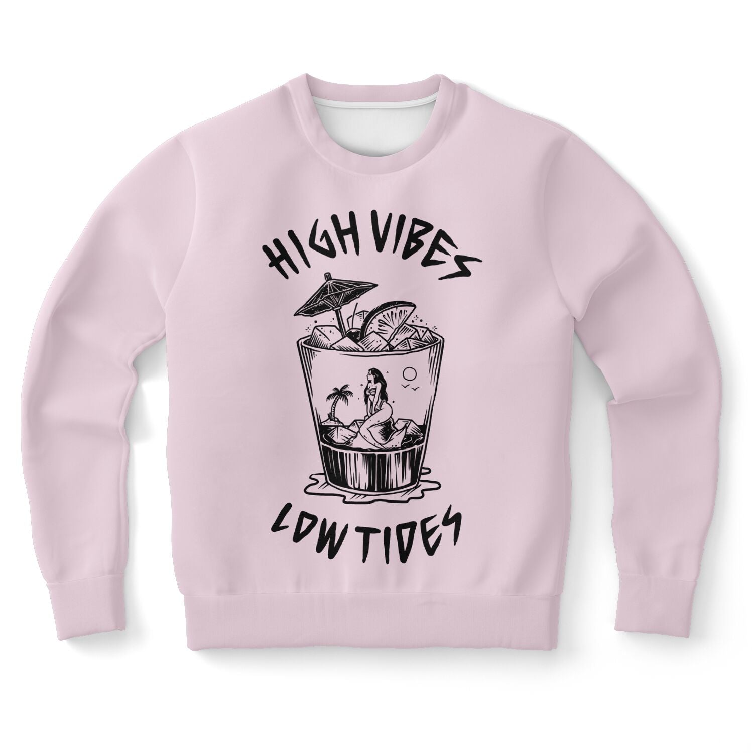 Unisex High Vibes, Low Tides Sweatshirt - Purple Haze