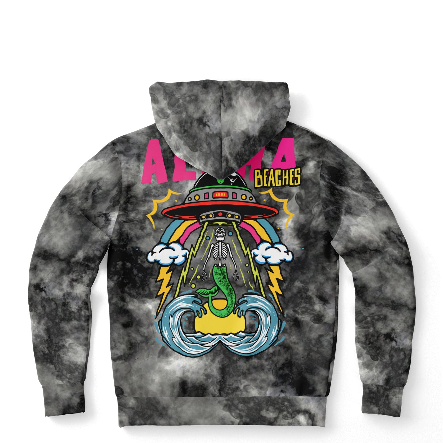 Unisex "Aloha Beaches" Hoodie - Smoke