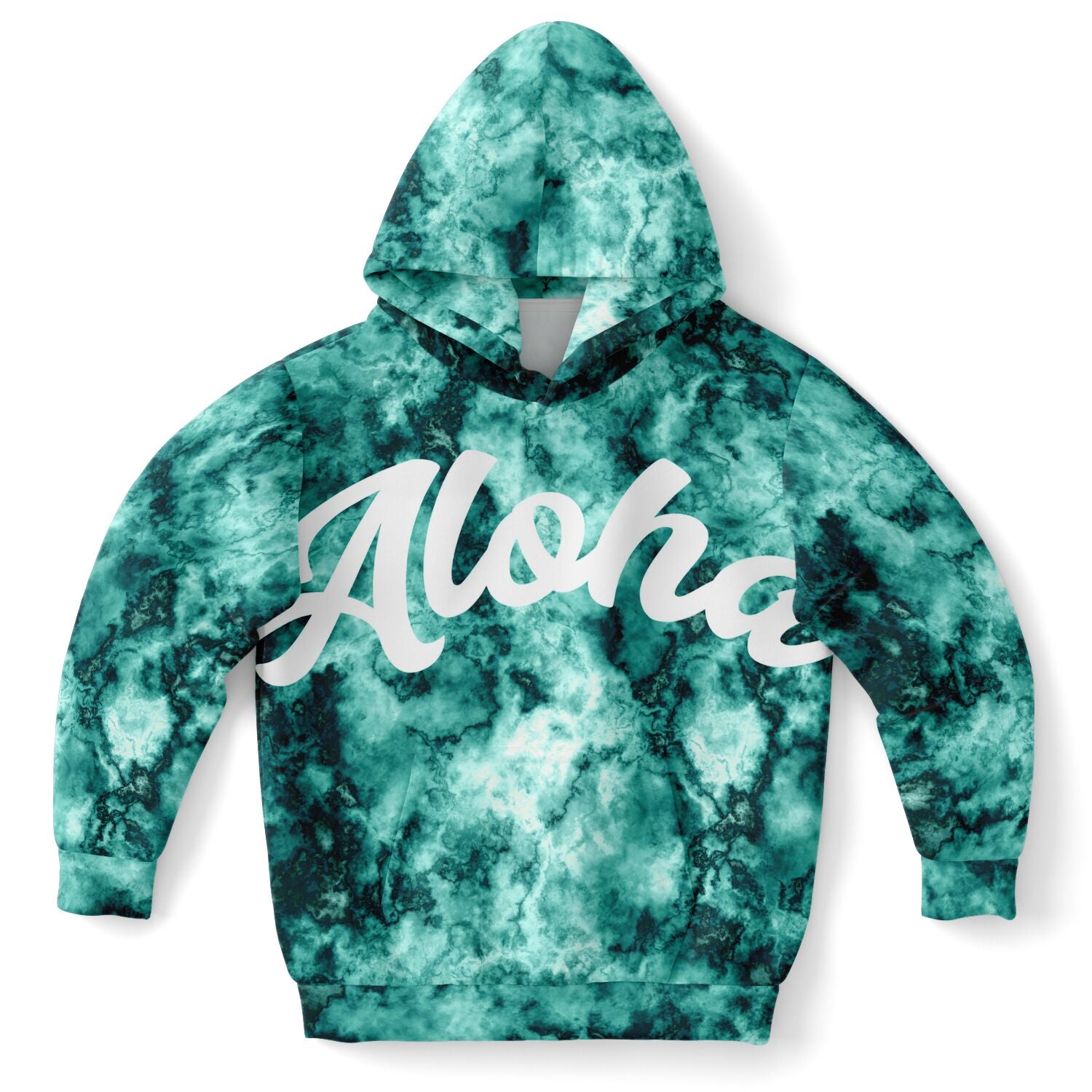 Kids Unisex Aloha Hoodie - Seafoam