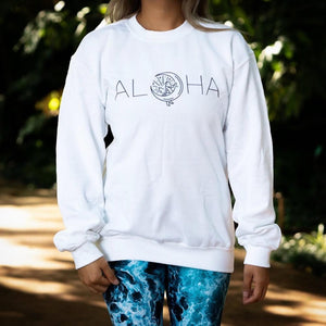 Unisex "Aloha Mahina Mermaid" Crewneck Sweatshirt