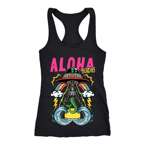 "Aloha Beaches" Racerback Tank
