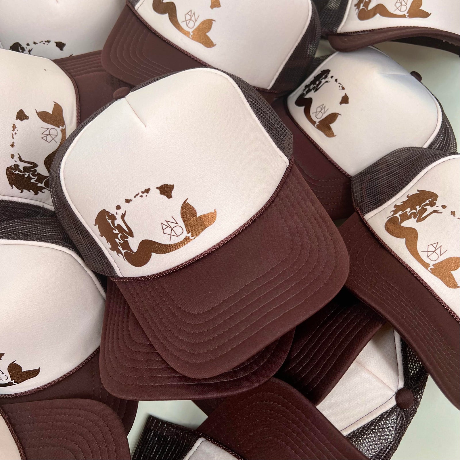 Mermaid Trucker - Brown/Sand/Bronze