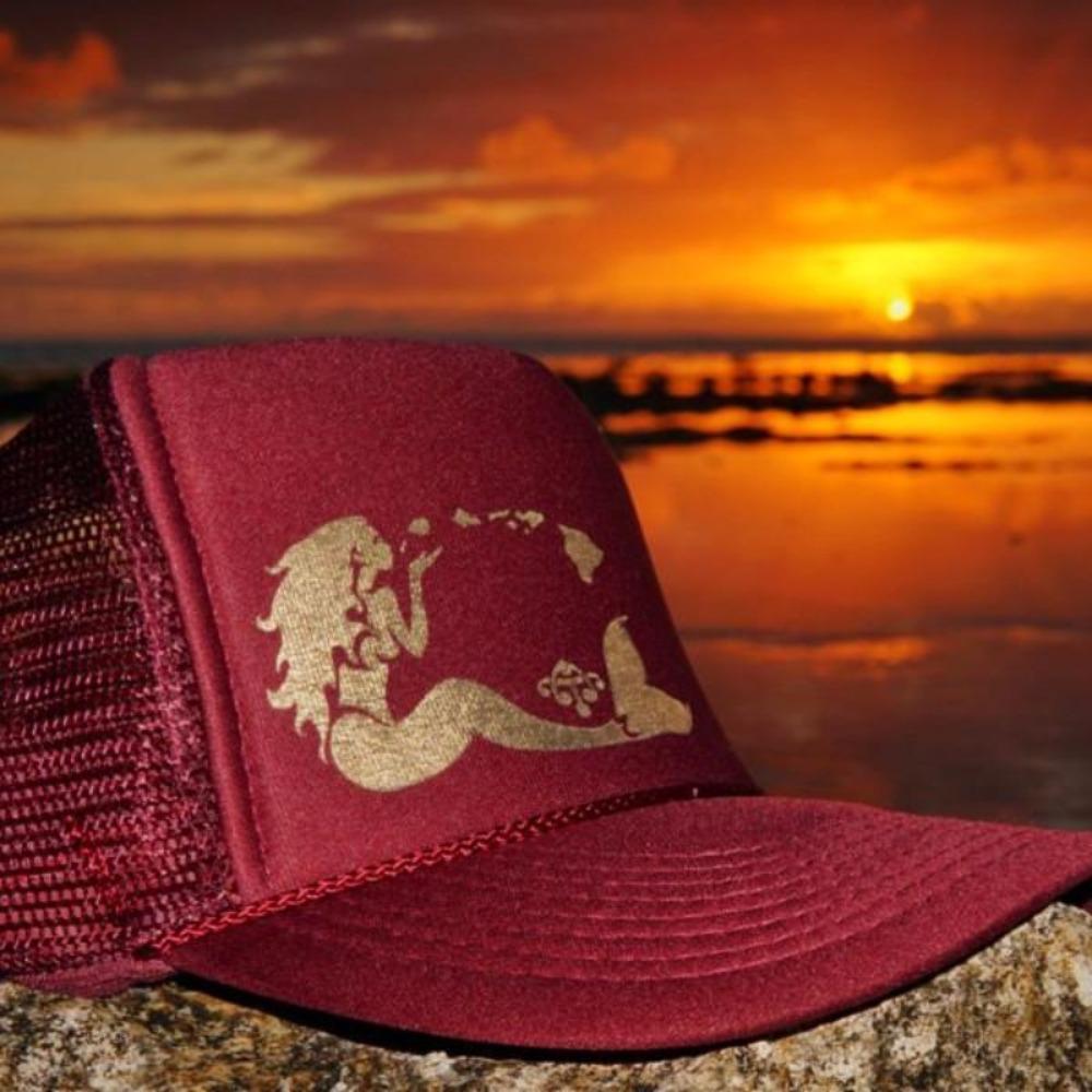 Mermaid Trucker - Burgundy