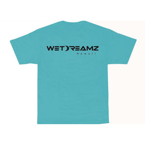 "Wet Dreamz Logo" Tee - Aqua/Black