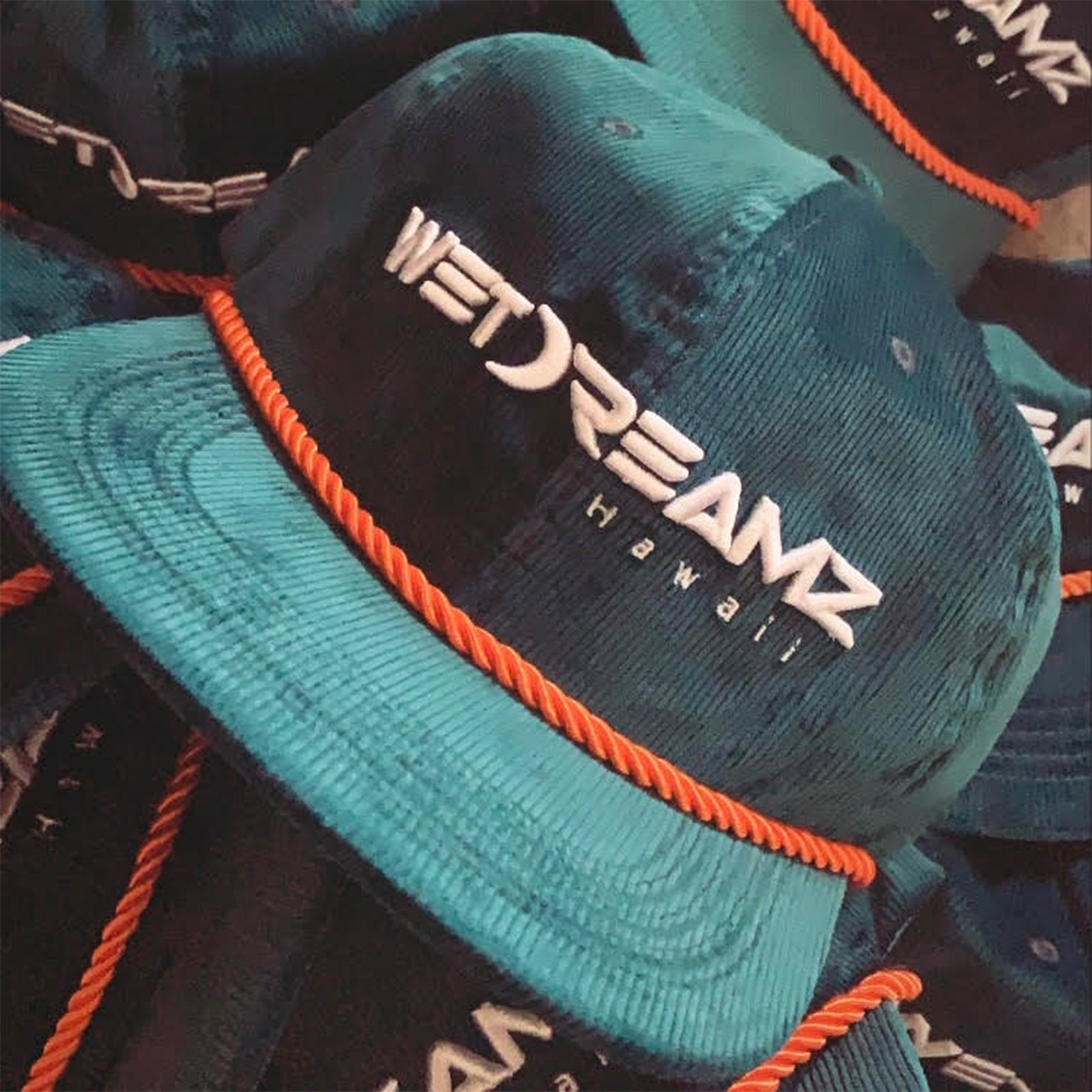 Wet Dreamz Hawaii Snapback - Seafoam Corduroy