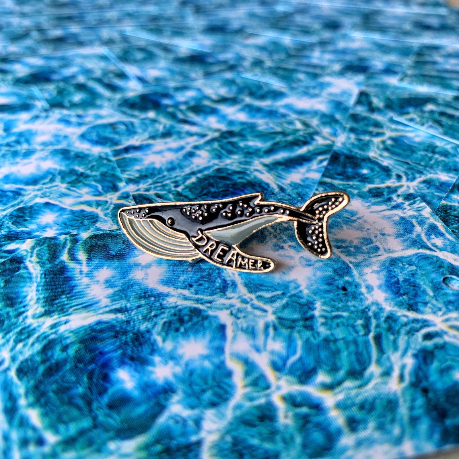 "Dreamer Whale" Pin