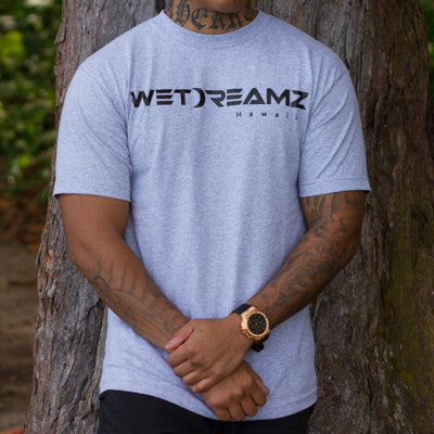 "Wet Dreamz Logo" Tee - Heather Grey/Black