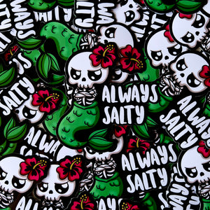 "Kawaii Always Salty" Sticker