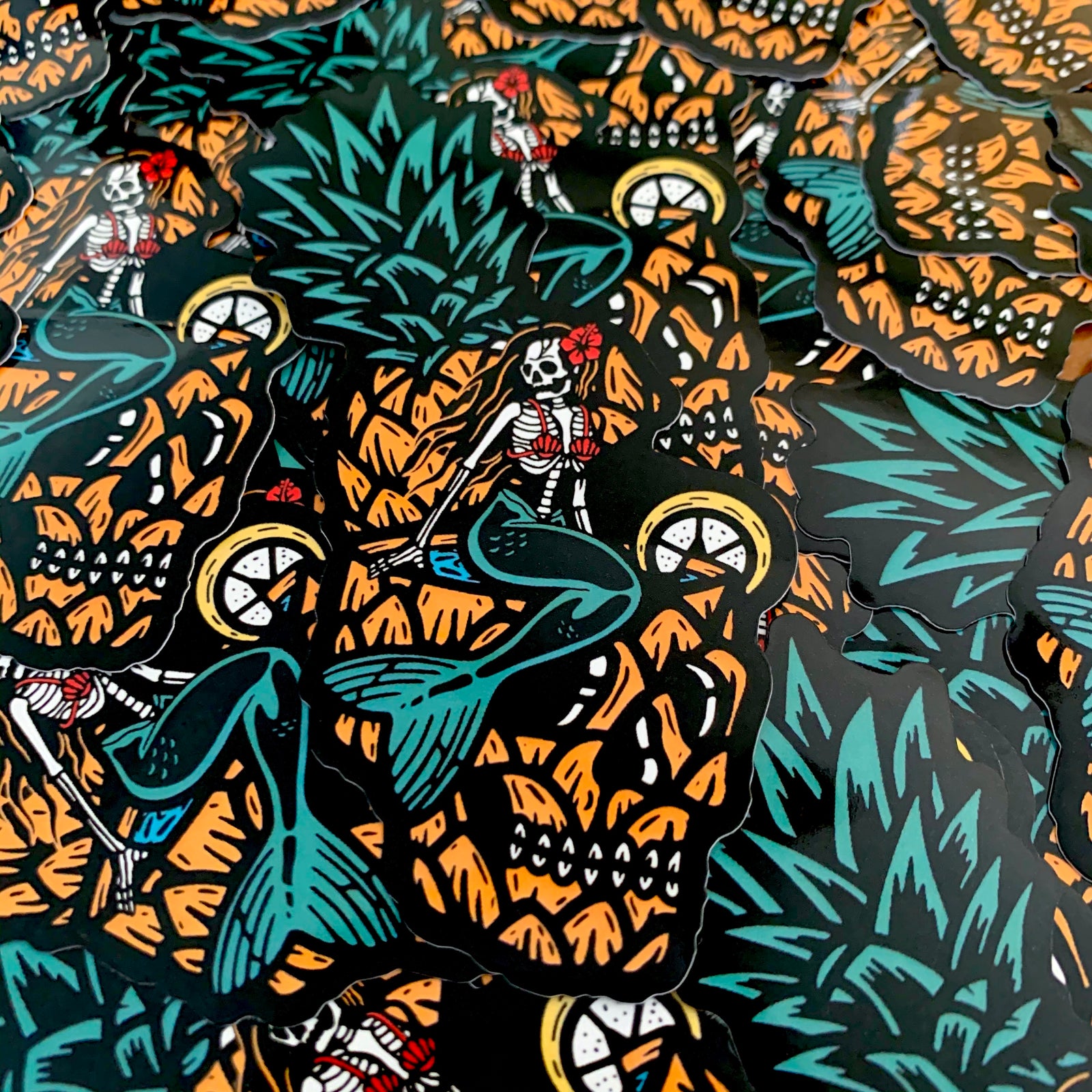 "Pina Skullada" Sticker