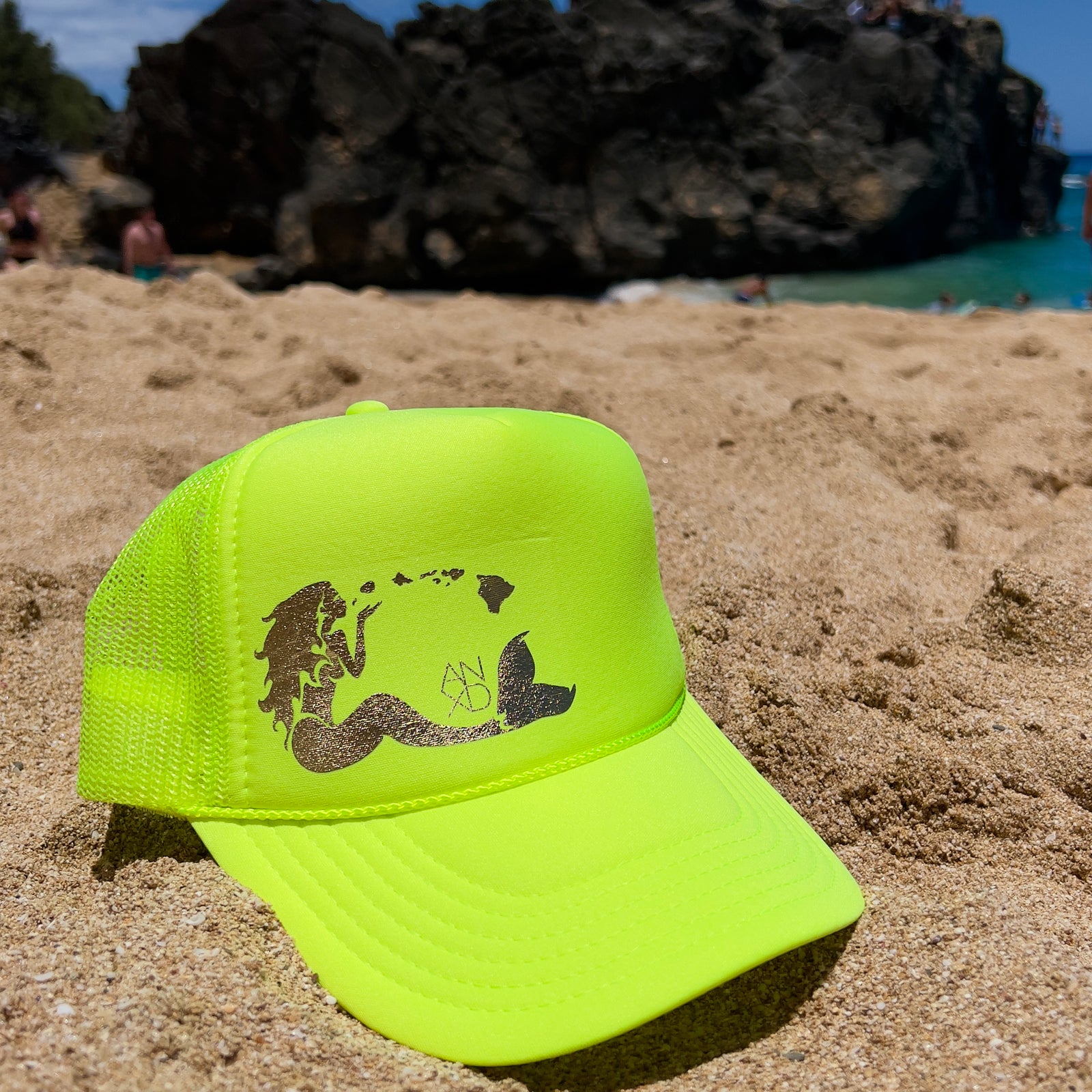 Mermaid Trucker - Neon Yellow
