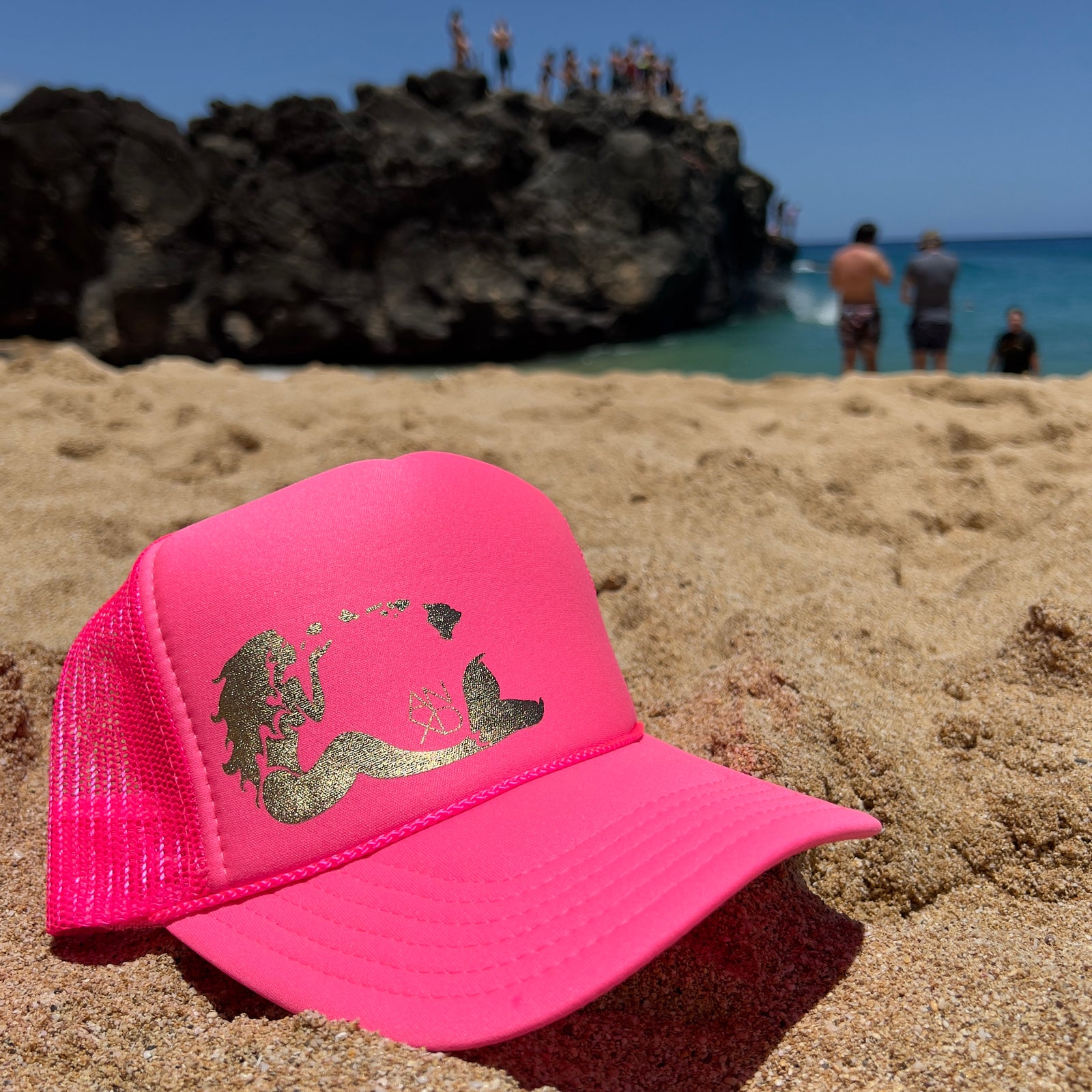 Mermaid Trucker - Neon Pink