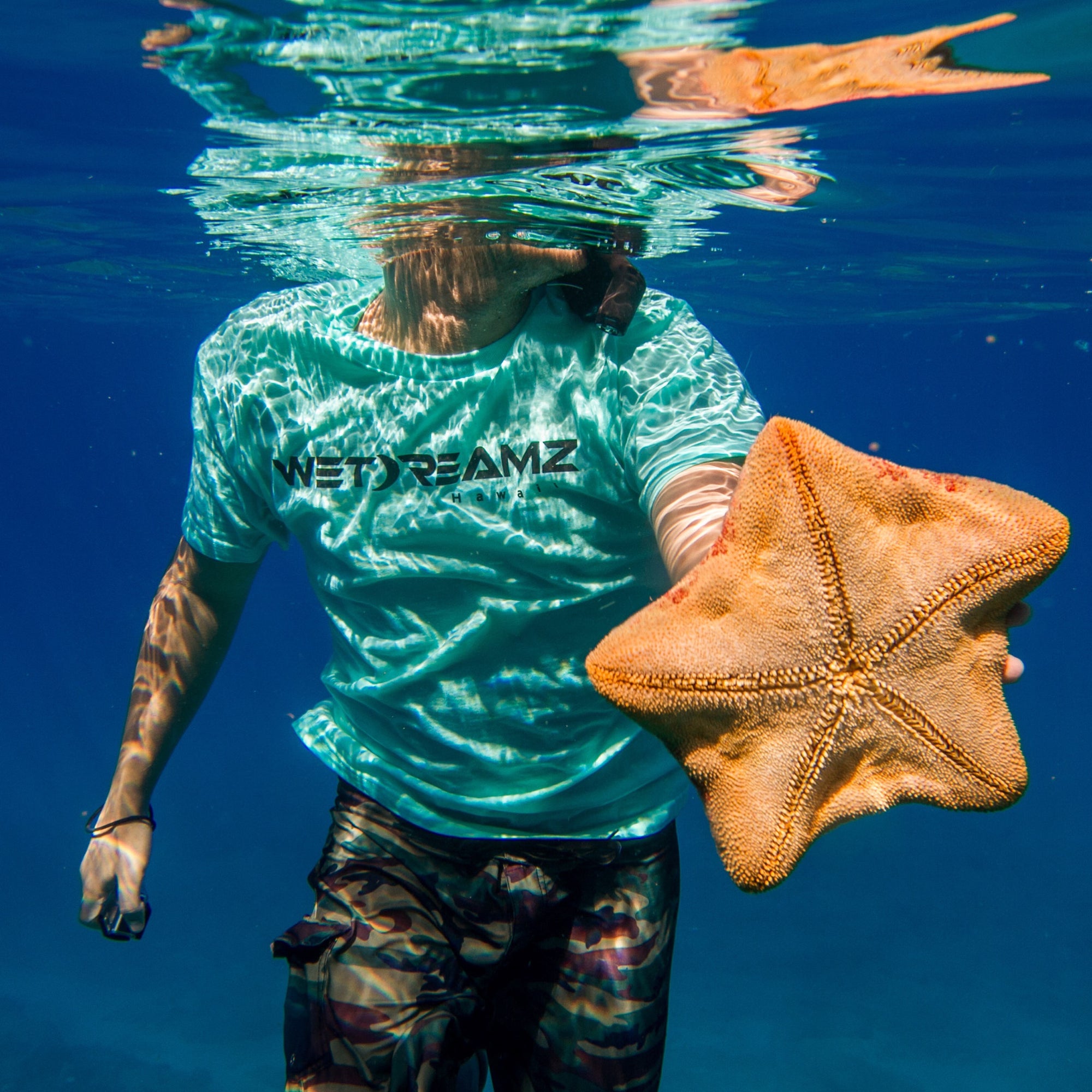 "Wet Dreamz Logo" Tee - Aqua/Black