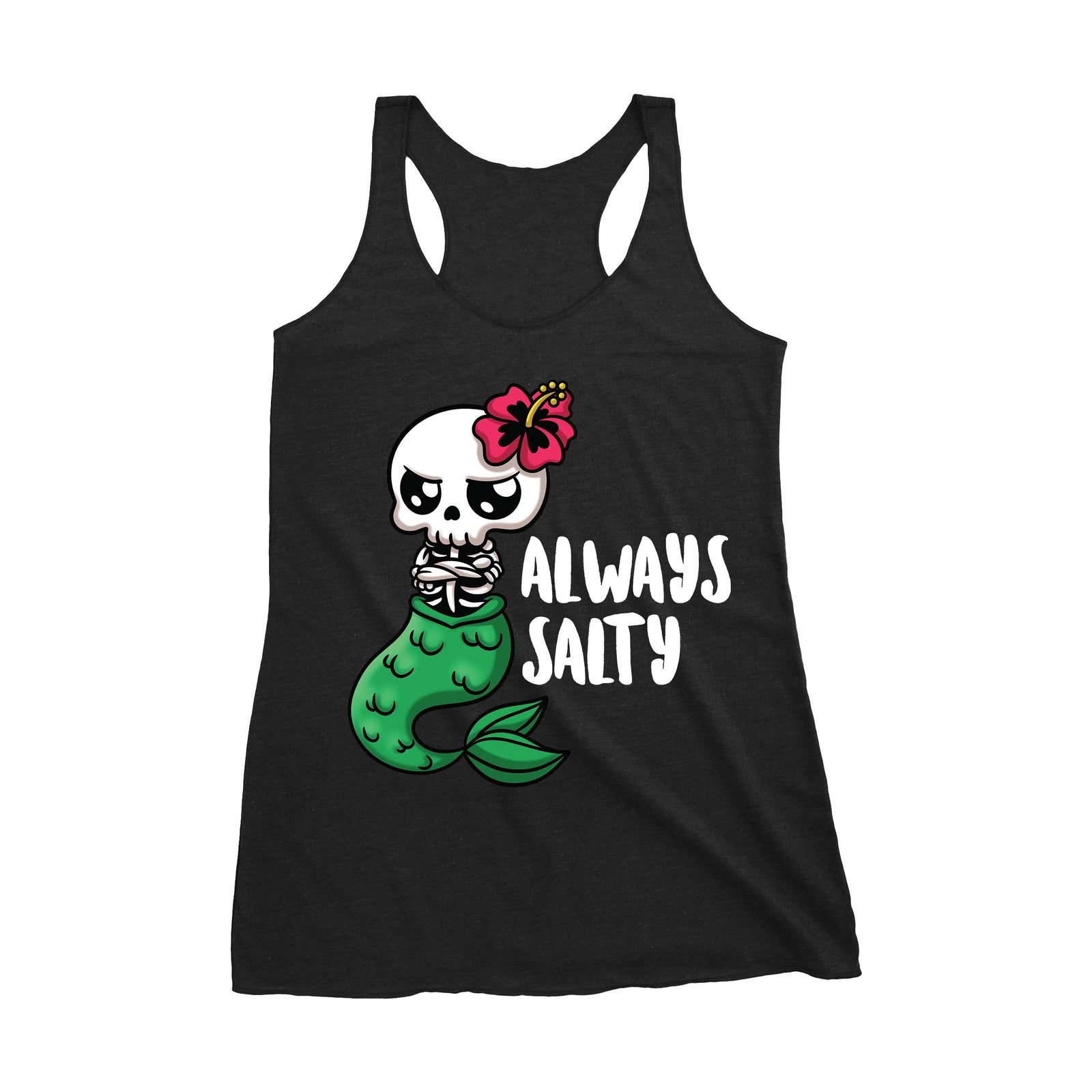 Women's "Kawaii Always Salty" Racerback Tank