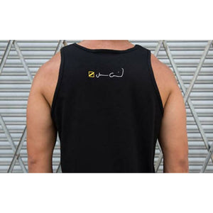 Jonavan Crail x Morals Fiber "Mary-J Sunset" Tank - Black