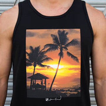 Jonavan Crail x Morals Fiber "Mary-J Sunset" Tank - Black