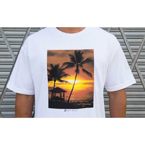 Jonavan Crail x Morals Fiber "Mary-J Sunset" Tee - White