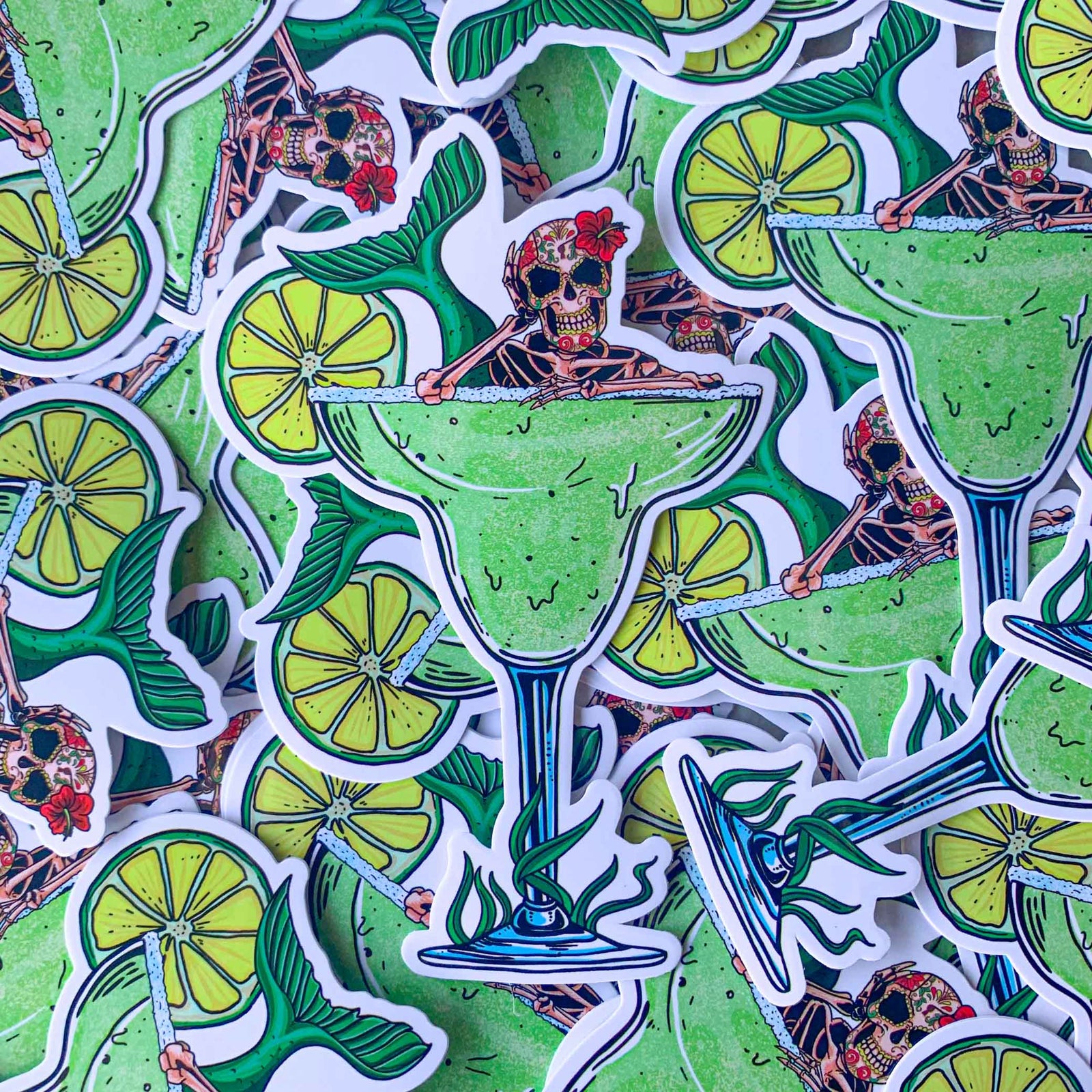 "Margarita Mermaid" Sticker