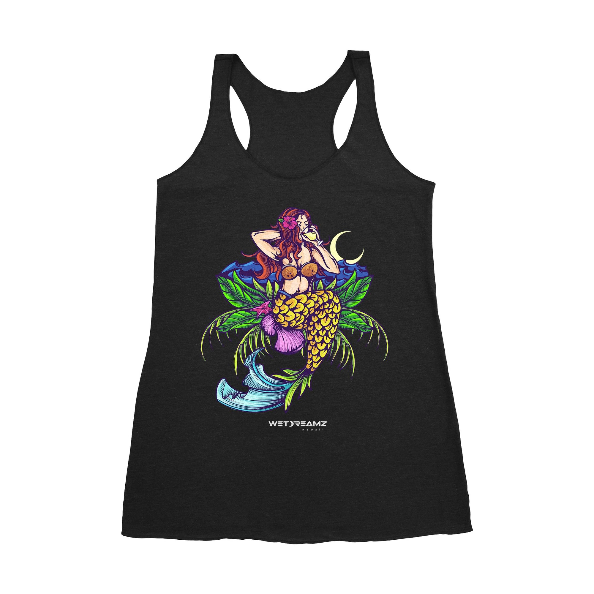 "Piña Colada Mermaid" Racerback Tank