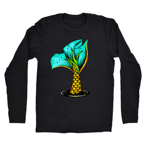 Long Sleeve "Pineapple Scale Mermaid Tail" Tee