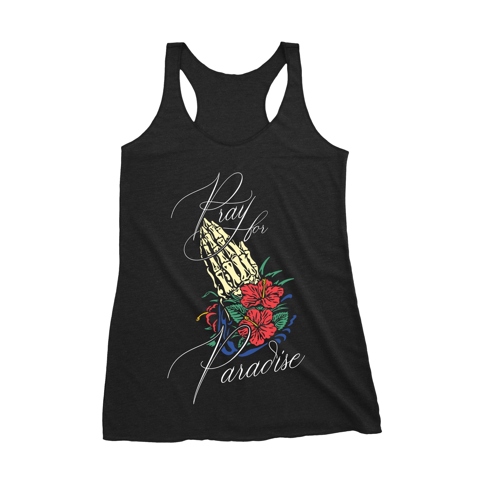 "Pray for Paradise V2" Racerback Tank
