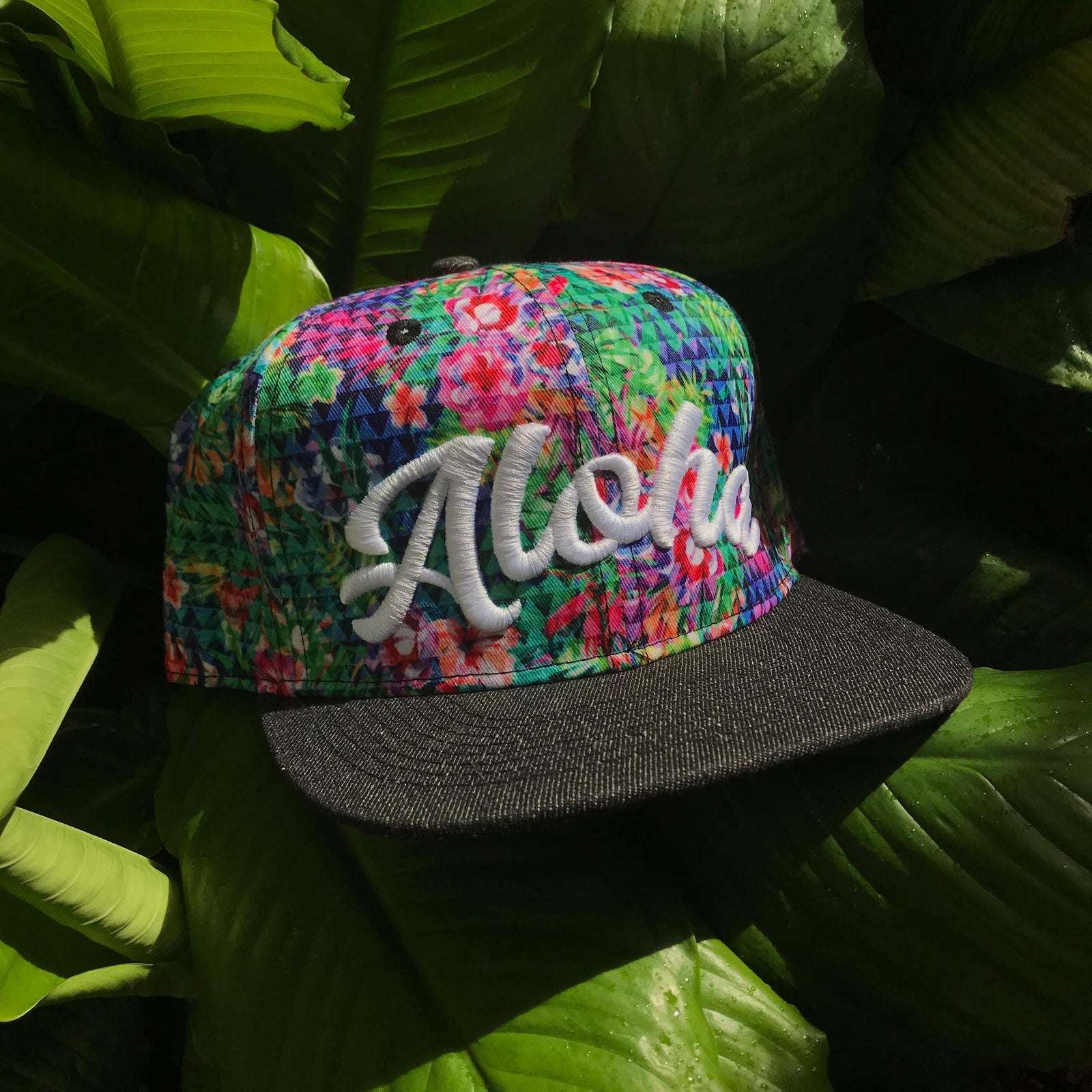 Triangle Floral "Aoha" Snapback