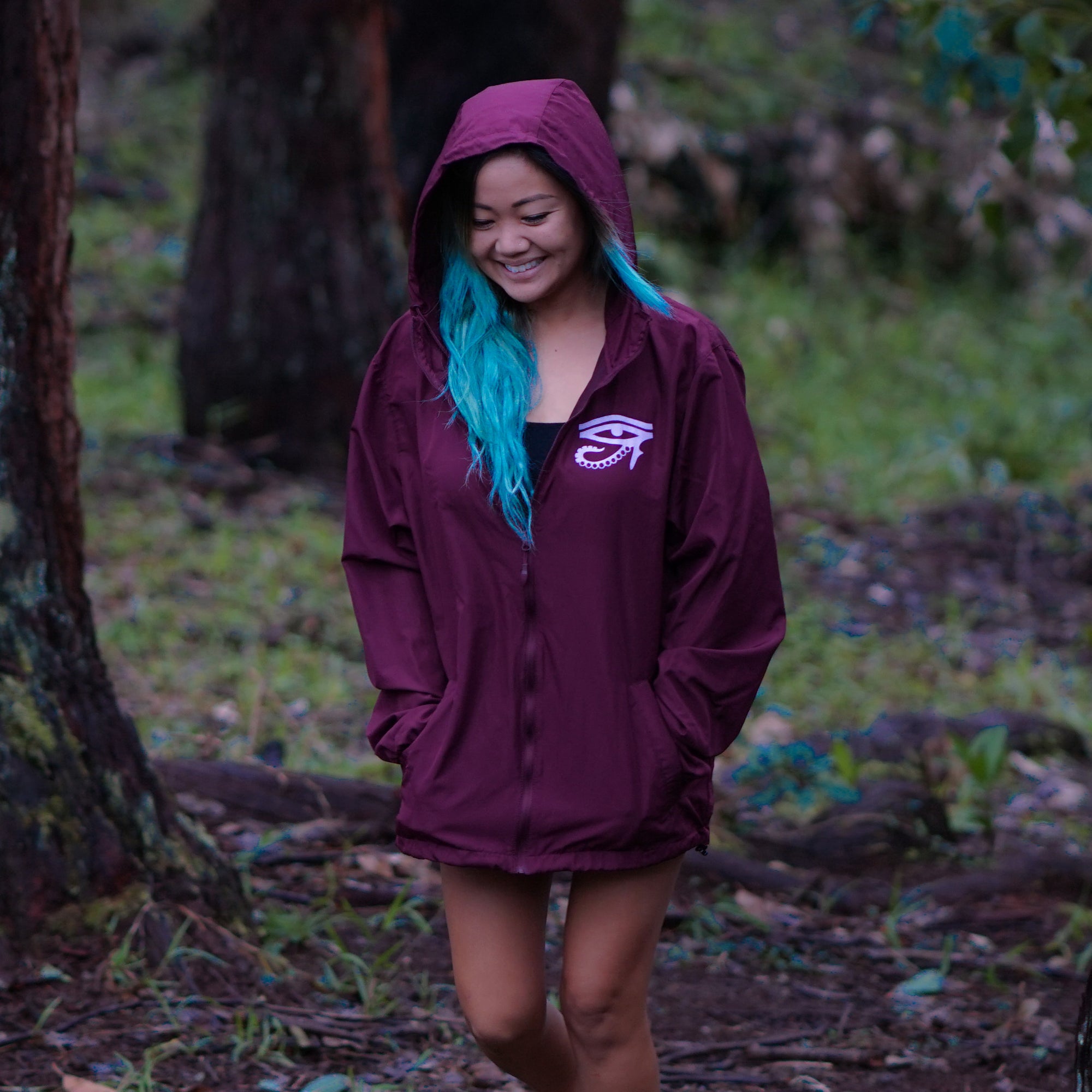 Tako Eye Windbreaker - Burgundy